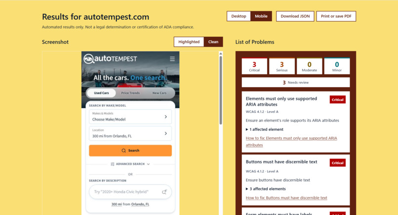 Accessibility Audit – screenshot 7