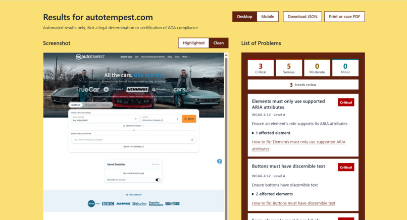 Accessibility Audit – screenshot 9