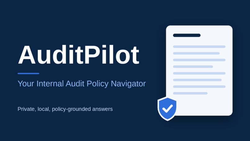 AuditPilot — Internal Audit Policy Navigator – screenshot 1
