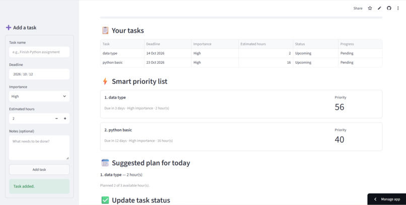 TaskPilot AI – screenshot 2