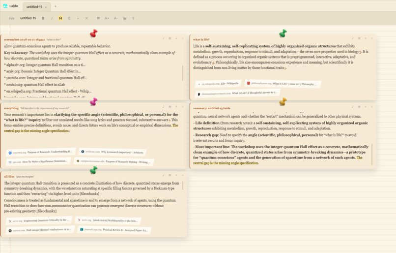 Laido — The Notepad That Acts On What You Write – screenshot 1