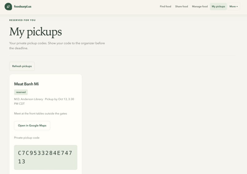 foodsurpl.us – screenshot 3