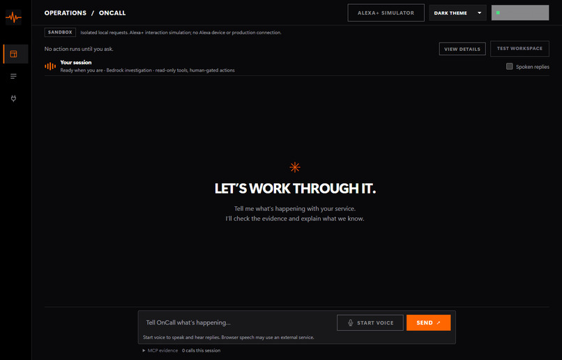 OnCall: Evidence-Gated Voice Incident Agent – screenshot 2