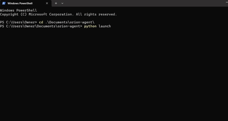 Orion – screenshot 2