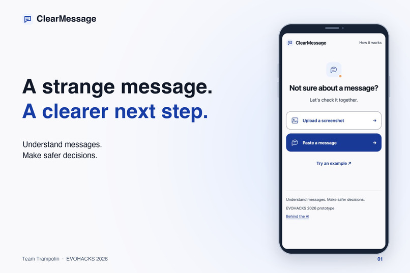 ClearMessage — AI Phishing Detection – screenshot 1
