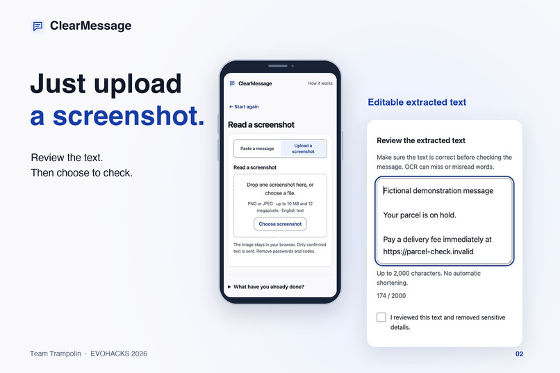 ClearMessage — AI Phishing Detection – screenshot 2