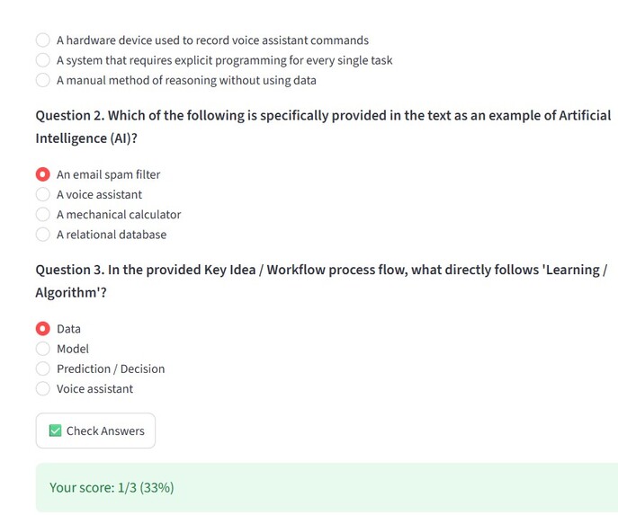 AI StudyMate: Multimodal AI Study Assistant – screenshot 1