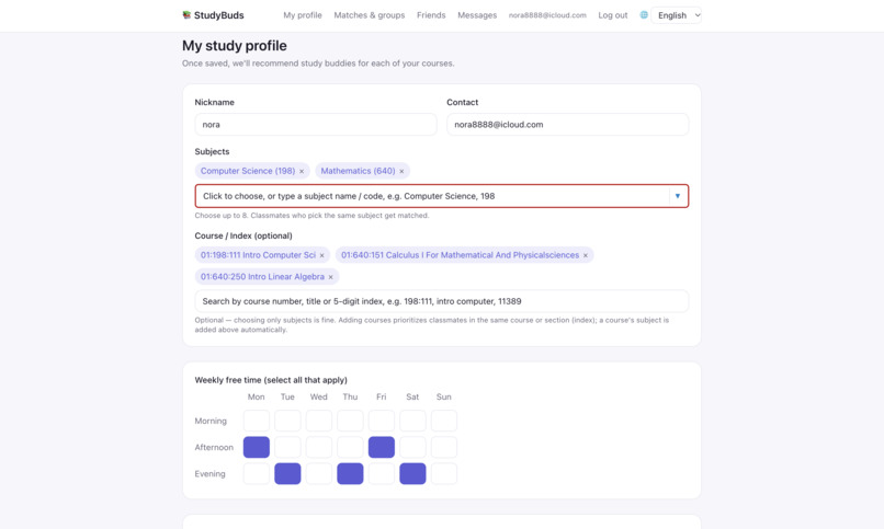 StudyBuds – screenshot 2