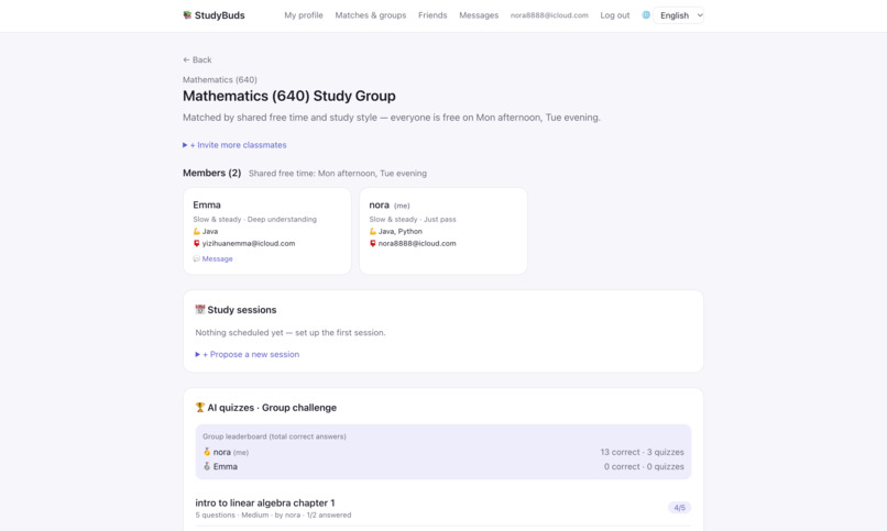 StudyBuds – screenshot 7