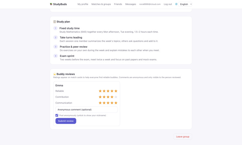 StudyBuds – screenshot 11