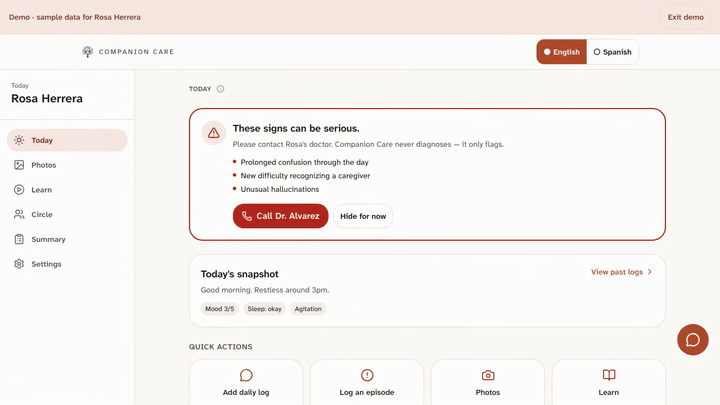 Companion Care – screenshot 3