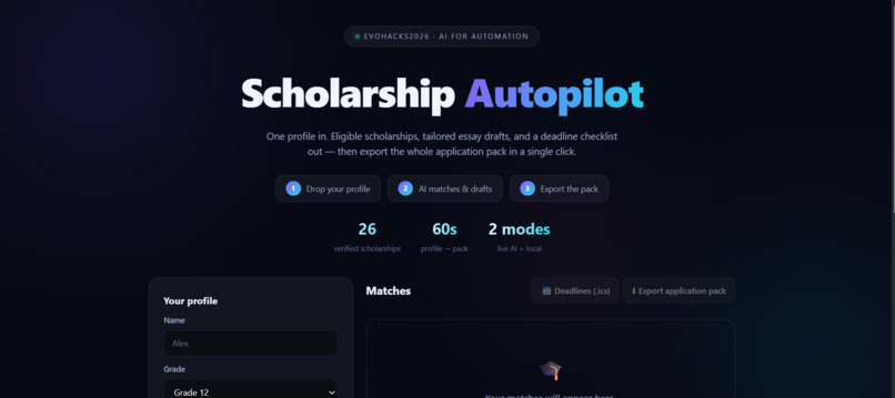 scholarship-autopilot – screenshot 2