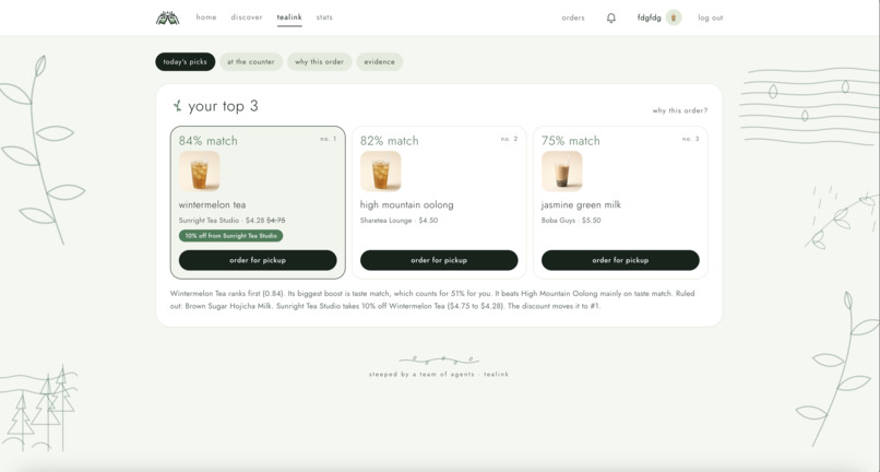 tealink – screenshot 1