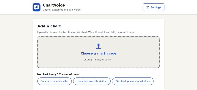 ChartVoice – screenshot 1
