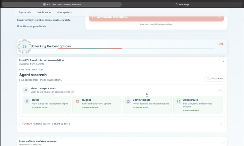 KOI – screenshot 2