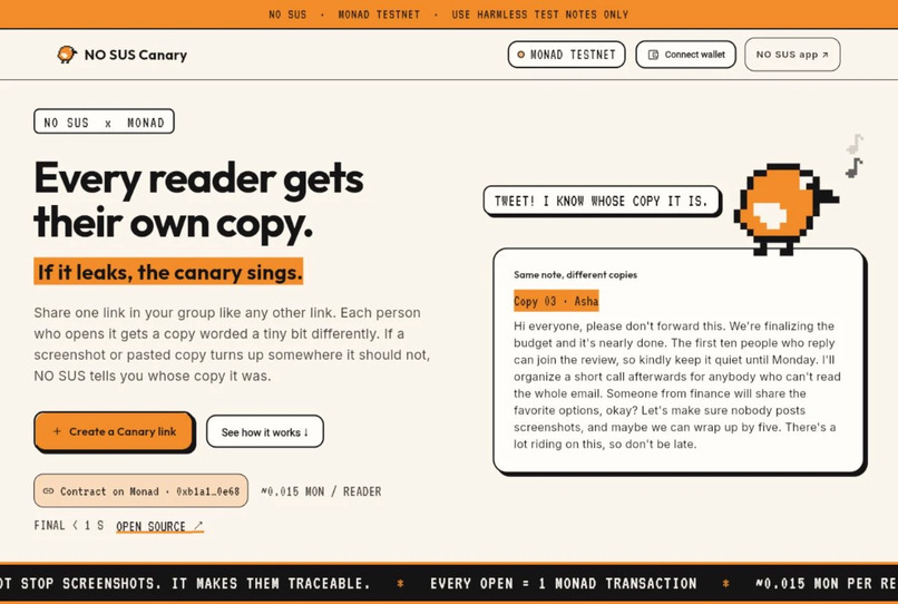 NO SUS Canary – screenshot 1