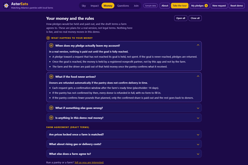 AsterEats – screenshot 3