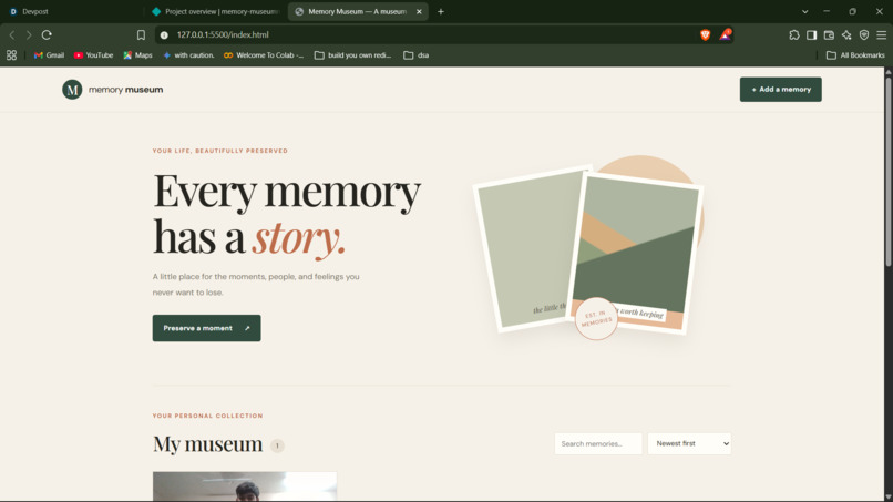 memory museum – screenshot 2