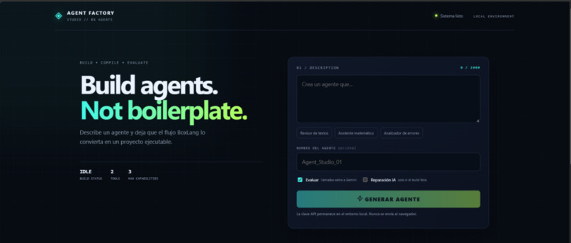 Agent Factory – screenshot 1