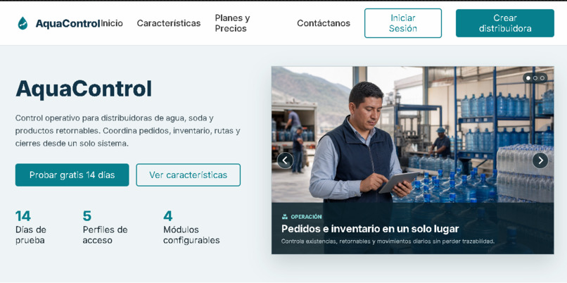 AquaControl — Smart Water Delivery – screenshot 1