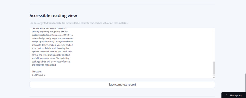 LabelLens: AI-Powered Packaging Accessibility Assistant – screenshot 6