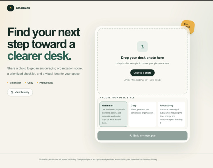 ClearDesk – screenshot 1