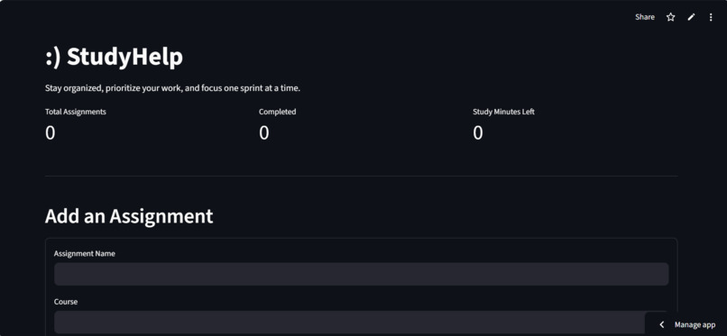 StudyHelp – screenshot 2