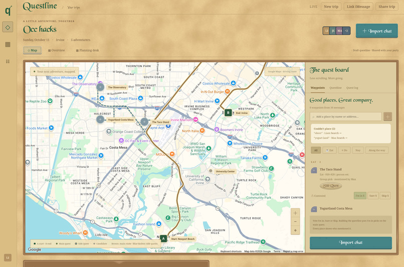 Questline – screenshot 1