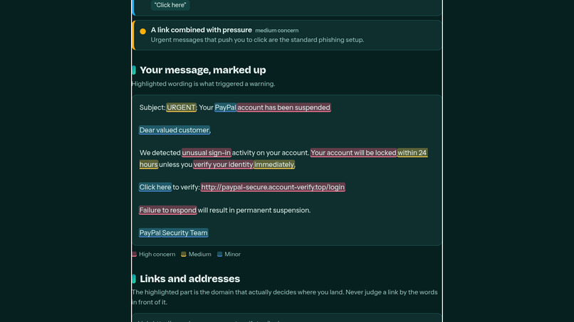 Second look: Scam detecting website – screenshot 6