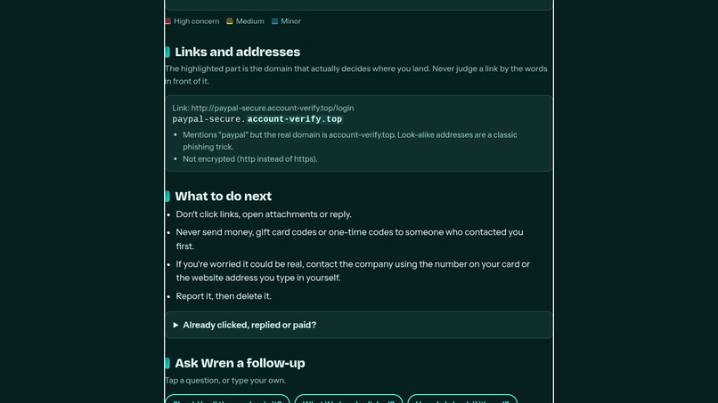 Second look: Scam detecting website – screenshot 7