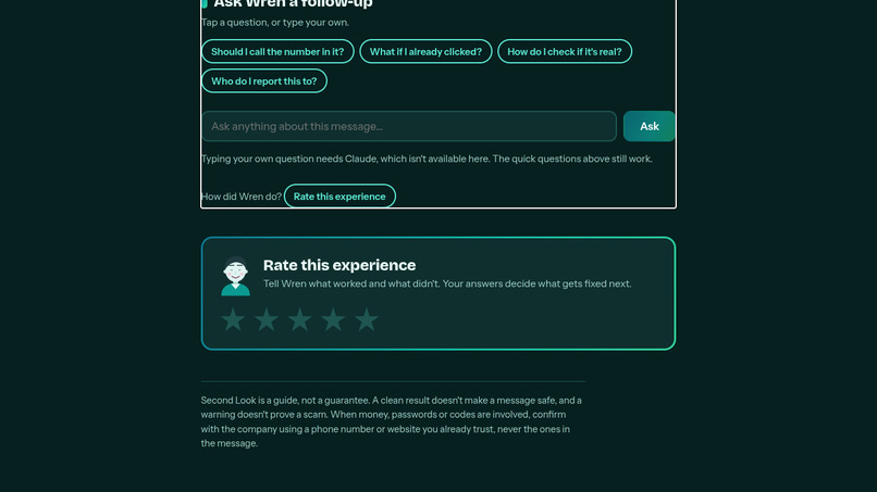 Second look: Scam detecting website – screenshot 8