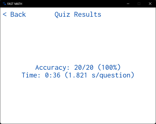FAST MATH – screenshot 3