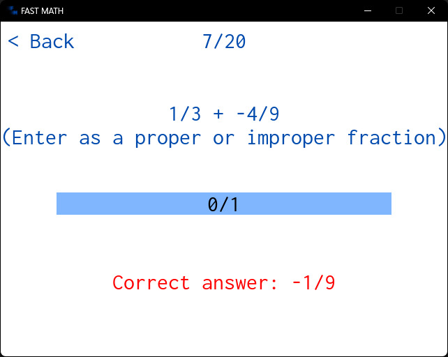 FAST MATH – screenshot 4