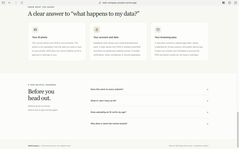 WebCompass – screenshot 3