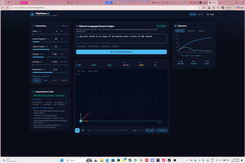 PhysiVerse AI – screenshot 1