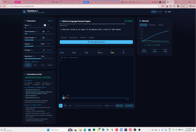 PhysiVerse AI – screenshot 2