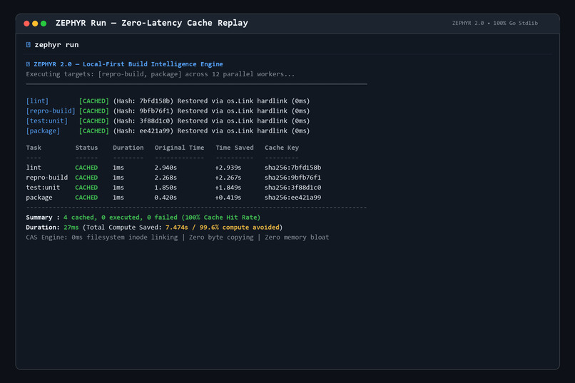 ZEPHYR 2.0: Local First Build Intelligence Engine – screenshot 3