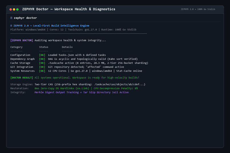 ZEPHYR 2.0: Local First Build Intelligence Engine – screenshot 6