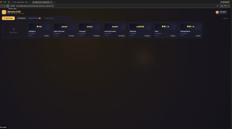 Banana CAD – screenshot 1
