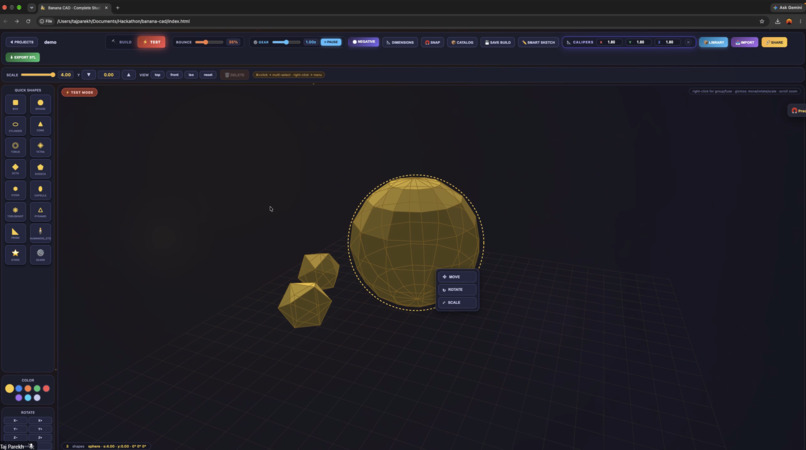 Banana CAD – screenshot 4