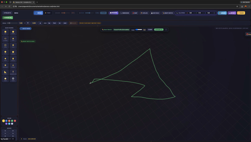 Banana CAD – screenshot 5