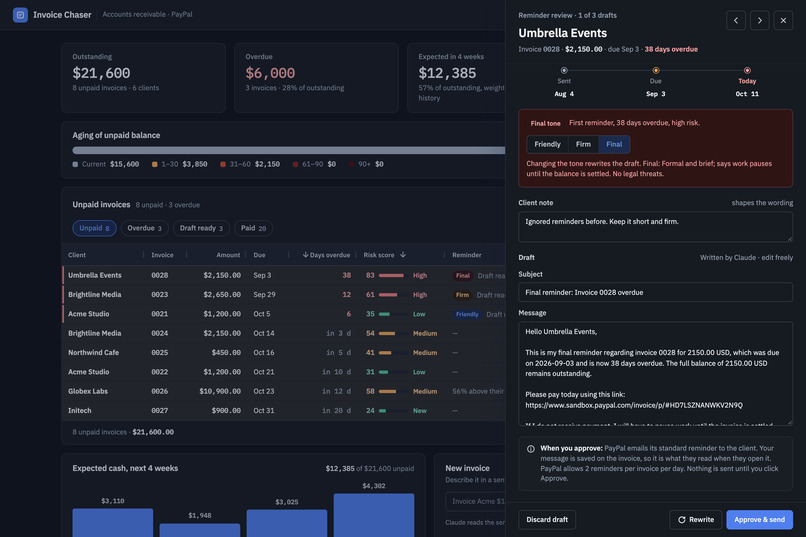 Invoice Chaser – screenshot 2