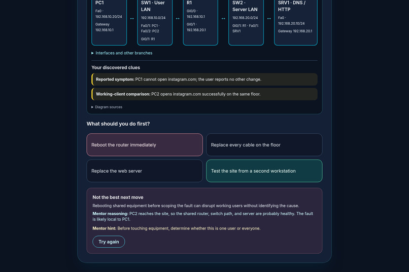 Outage Ops — Collaborative IT Troubleshooting Practice – screenshot 3