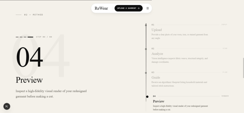 ReWear AI "Old clothes, new designs" – screenshot 1