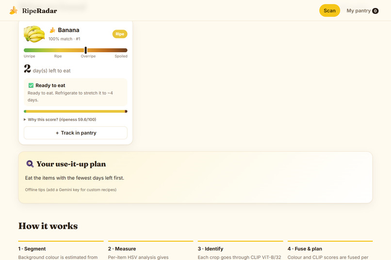 RipeRadar – screenshot 2