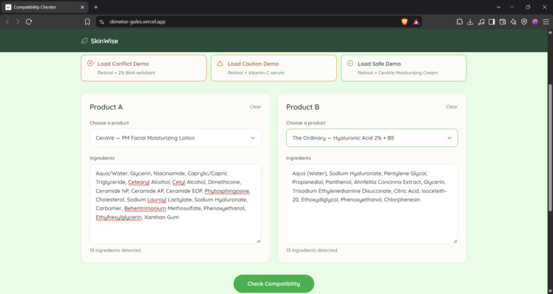 SkinWise – screenshot 3