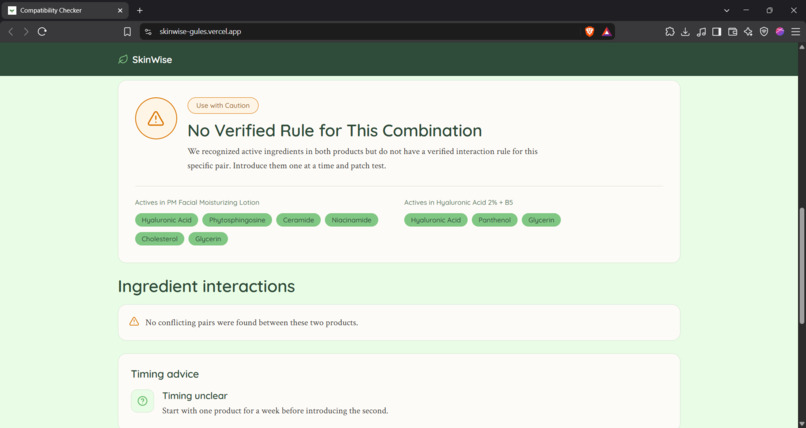 SkinWise – screenshot 4
