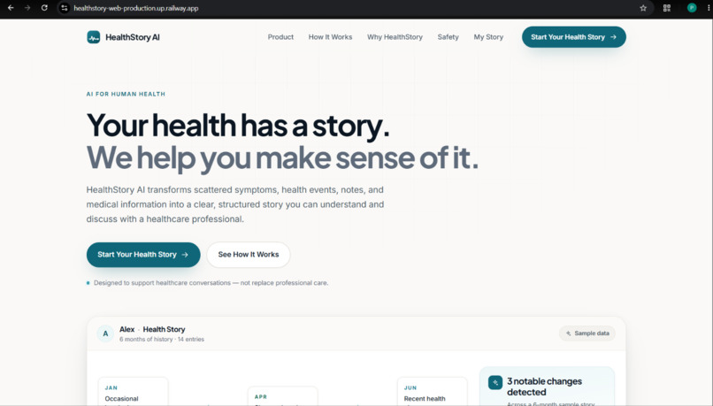  Healthstory AI – screenshot 1