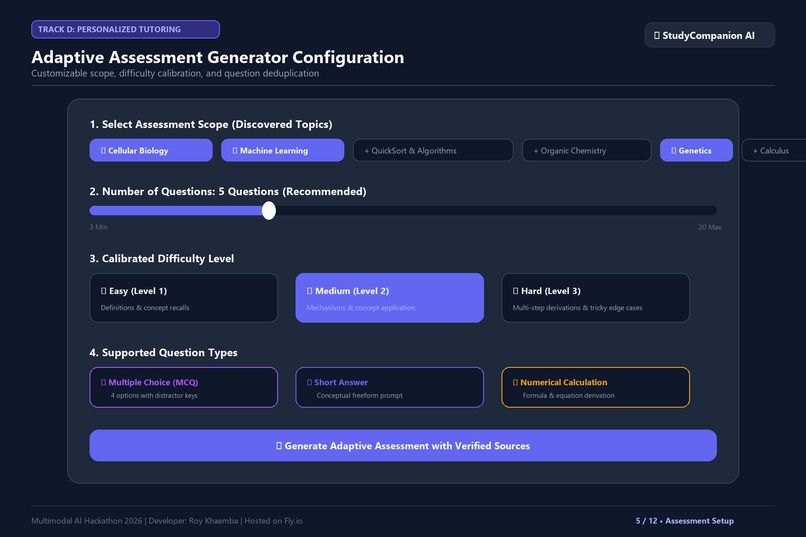 StudyCompanion AI – Source-Grounded Multimodal Tutor  – screenshot 6