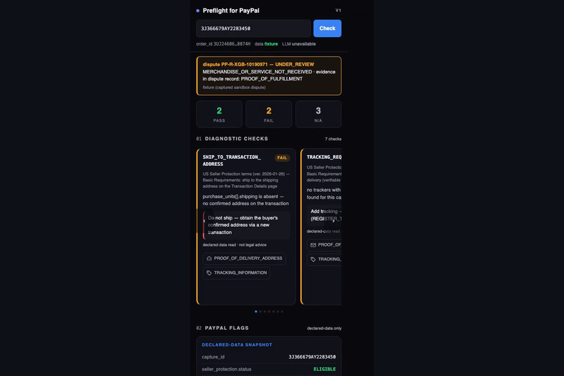 Preflight for PayPal  – screenshot 1